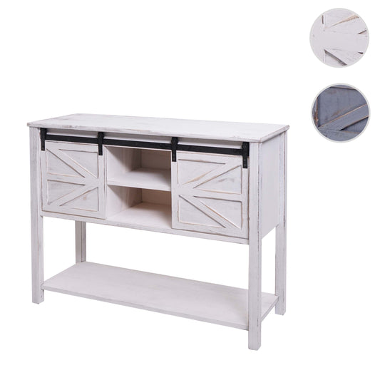 Cosmo Casa - Ladekast - Schuifdeur - Hout - Wit - 81×102×34 cm