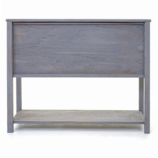 Cosmo Casa - Ladekast - Vintage - Hout - Donkergrijs - 81×102×34 cm