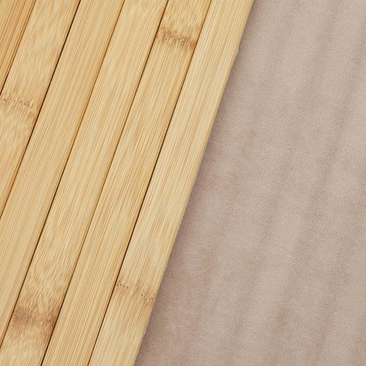 Cosmo Casa - Set van 2 Armleuningbladen - Flexibel - Bamboe - Natuurlijk bruin - 45×30 cm