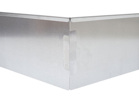 Cosmo Casa - Gazonrand - Maairand - Staal - Zilverkleurig - 20×1 m - 14 cm