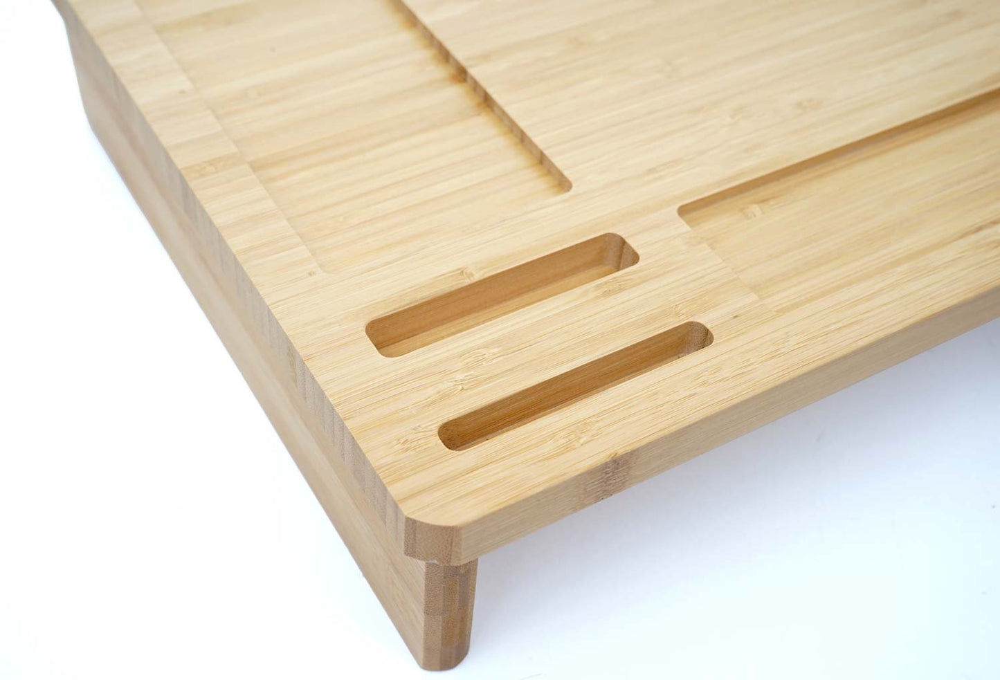 Cosmo Casa - Monitorverhoger - Organizer - Bamboe - 9×65×31 cm