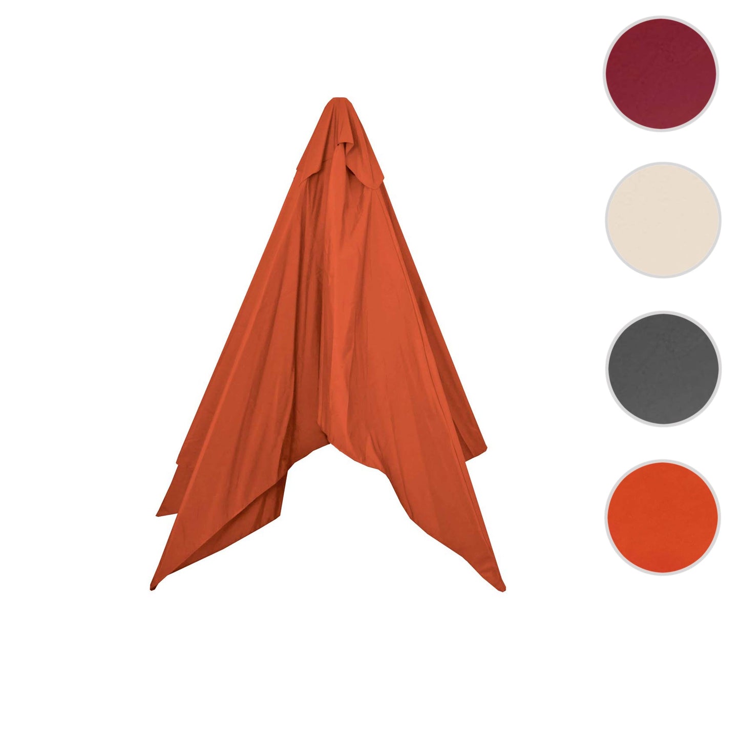 Cosmo Casa - Parasolhoes - Vervangend - Polyester - Terracotta - 3×4 m