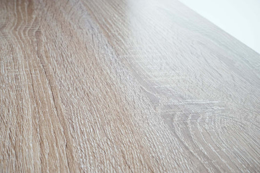 Cosmo Casa - Bureau - 3D-structuur - Hout - Natuurlijk bruin & Wit - 120×60 cm