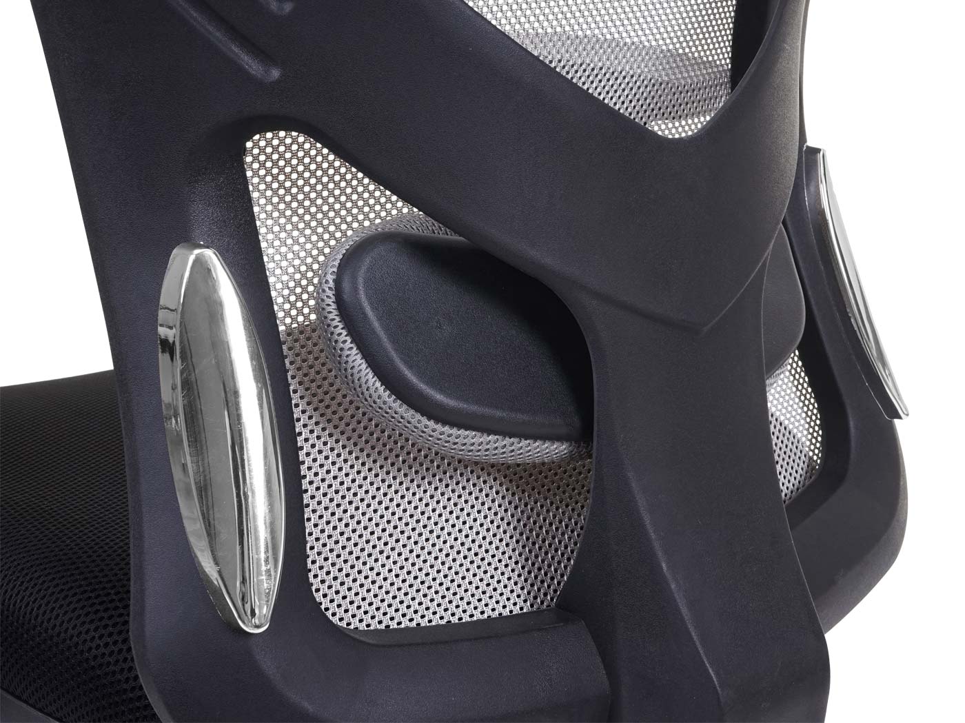 Cosmo Casa - Bureaustoel - Draaibaar - Textiel - Zwart & Grijs - 150 kg