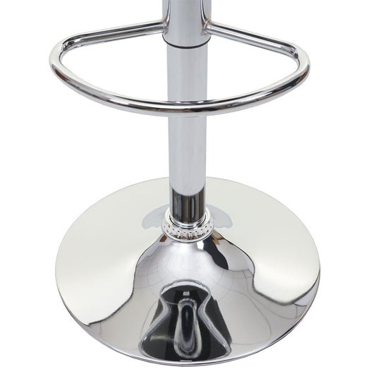 Cosmo Casa - Set van 2 Barkrukken - Draaikruk - Kunstleer - Zwart & Wit