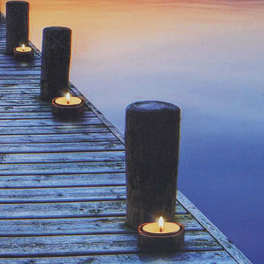 Cosmo Casa - LED-schilderij - Verlicht - Canvas - 110×55 cm