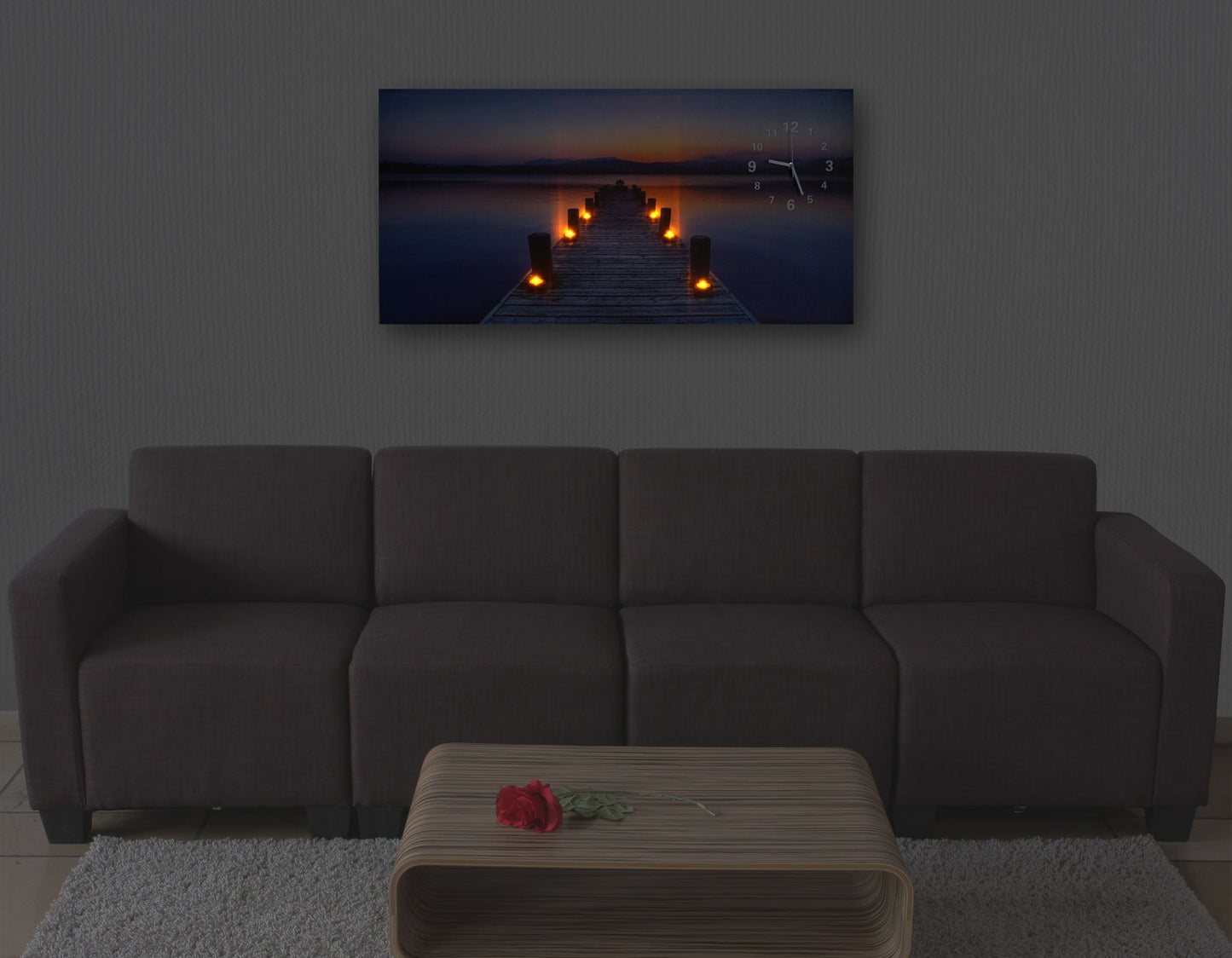 Cosmo Casa - LED-schilderij - Verlicht - Canvas - 110×55 cm
