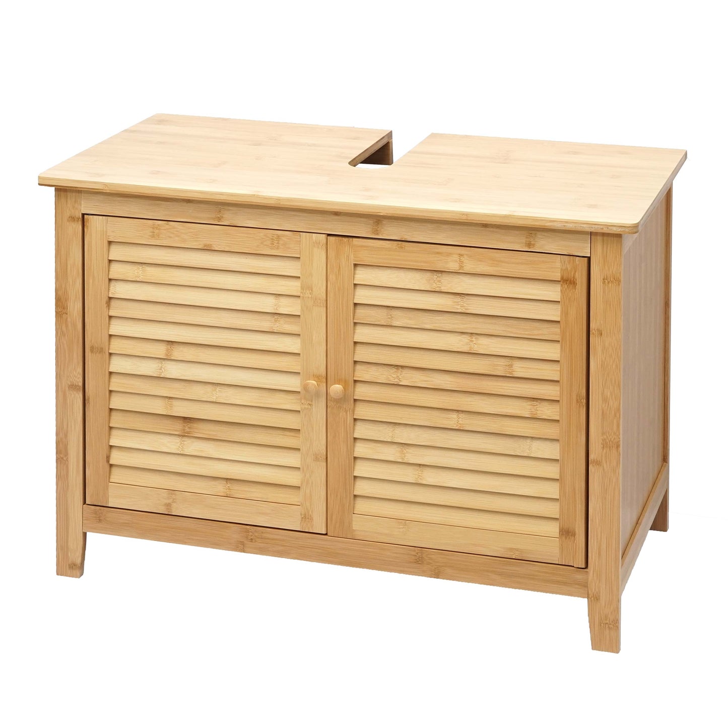 Cosmo Casa - Wastafelkast - Bamboe - Bamboe - 60×80×40 cm