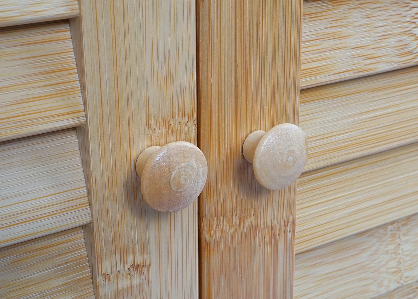 Cosmo Casa - Wastafelkast - Bamboe - Bamboe - 60×80×40 cm