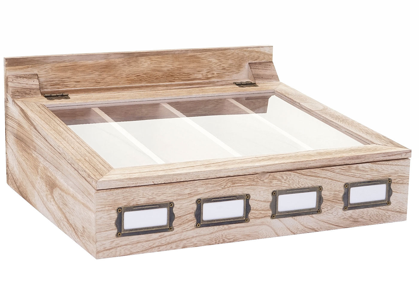 Cosmo Casa - Opbergdoos - Sieradendoos - Paulownia - Natuurlijk bruin - 17×37×33 cm