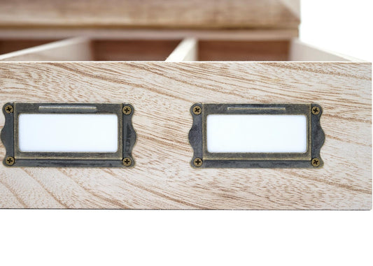 Cosmo Casa - Opbergdoos - Sieradendoos - Paulownia - Natuurlijk bruin - 17×37×33 cm