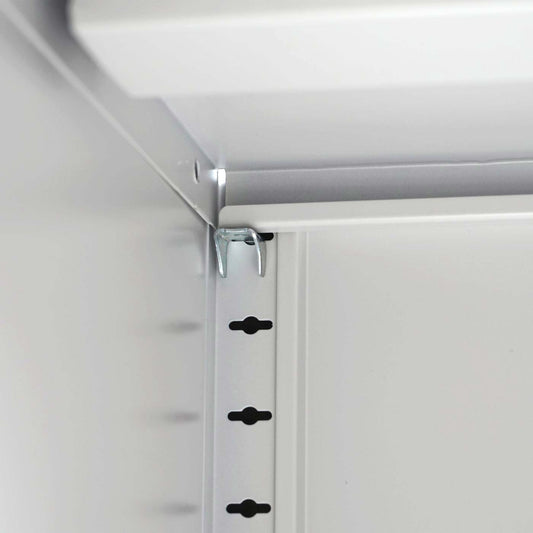 Cosmo Casa - Archiefkast - Afsluitbaar - Staal - Groen - 90×90×45 cm