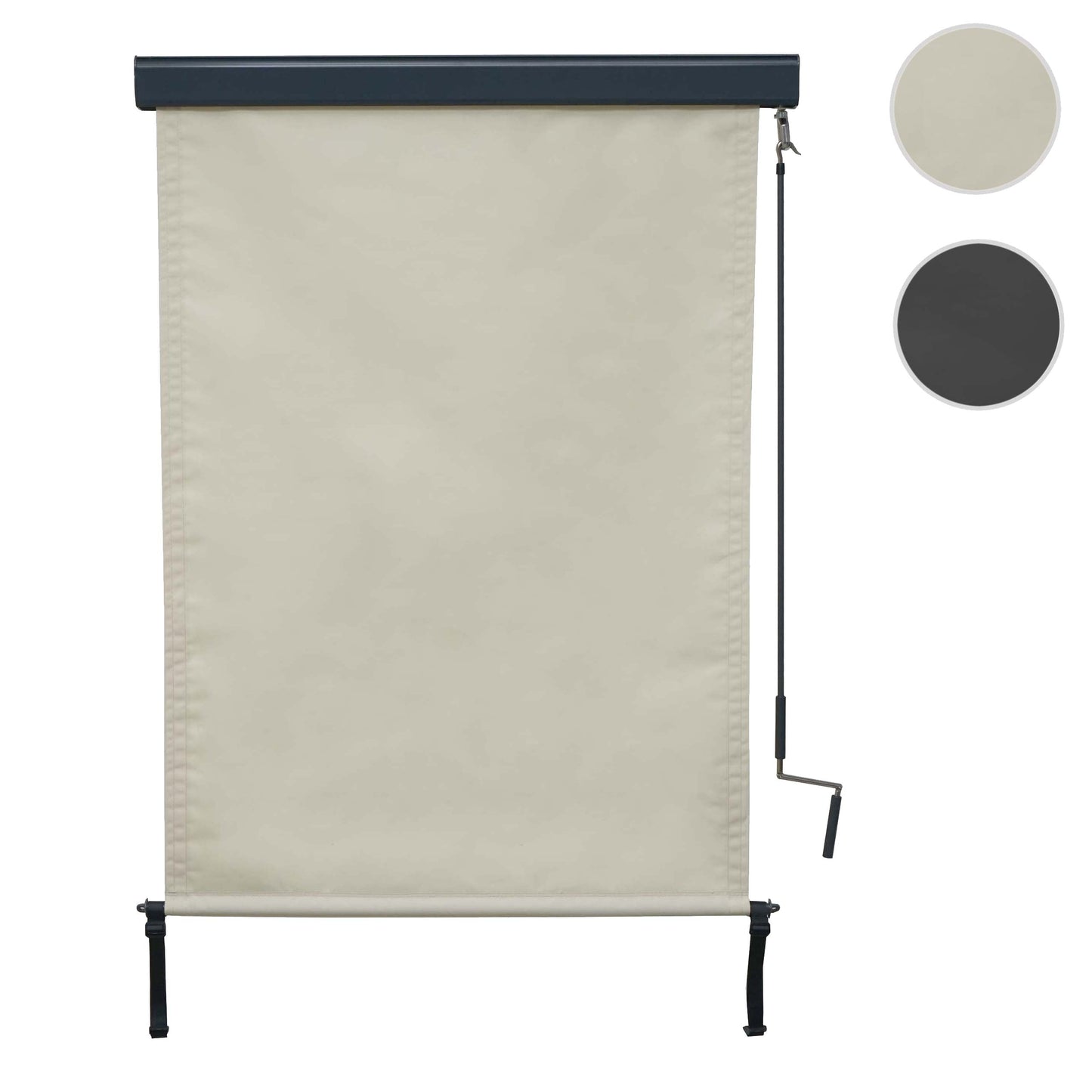 Cosmo Casa - Verticale zonwering - Privacyscherm - UV-werend - Crèmebeige - 250×100 cm