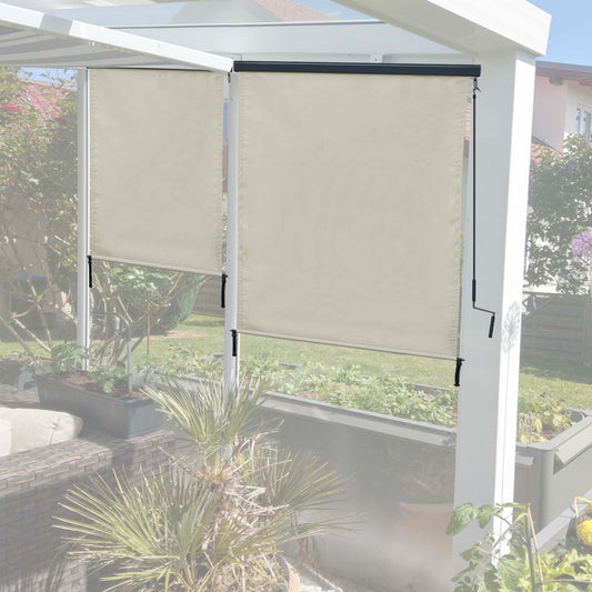 Cosmo Casa - Verticale zonwering - UV-werend - Doek - Crèmebeige - 250×140 cm