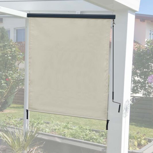 Cosmo Casa - Verticale zonwering - UV-werend - Doek - Crèmebeige - 250×140 cm