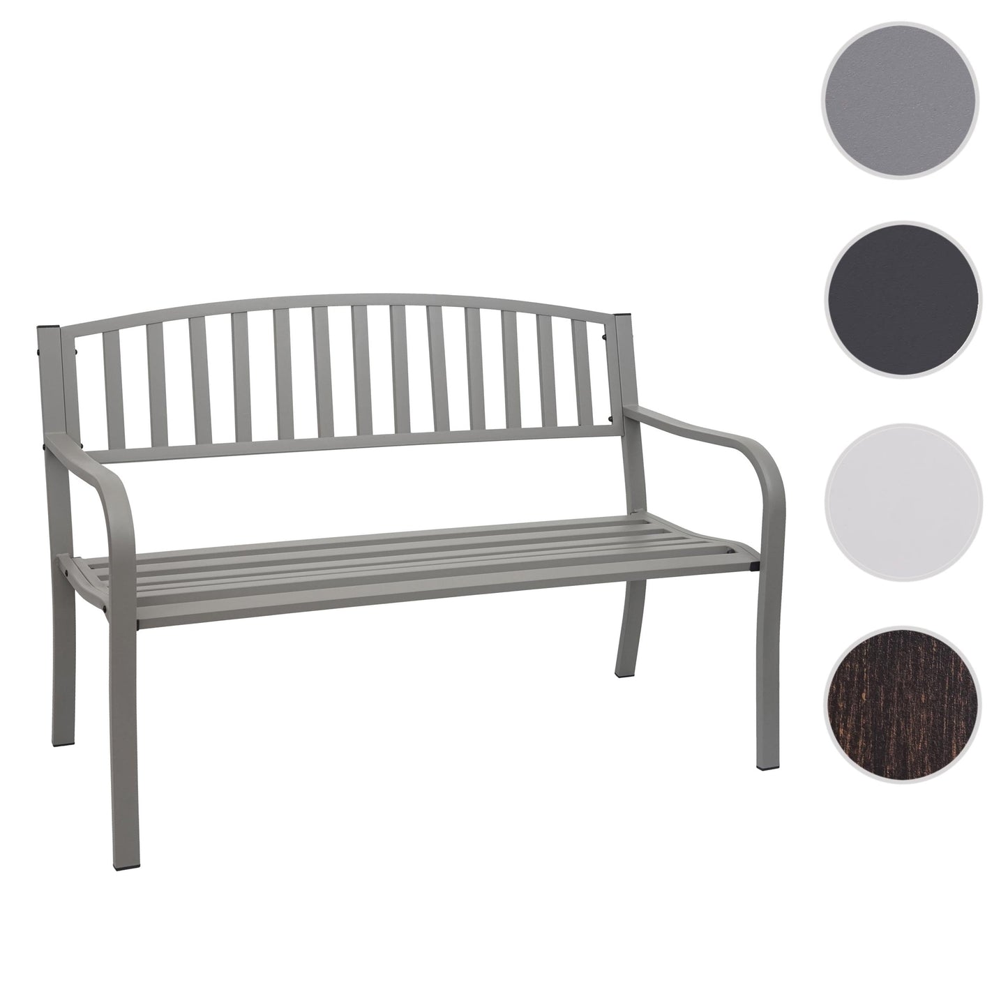 Cosmo Casa - Tuinbank - Parkbank - Staal - Grijs