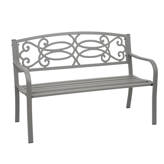 Cosmo Casa - Tuinbank - Parkbank - Staal - Grijs