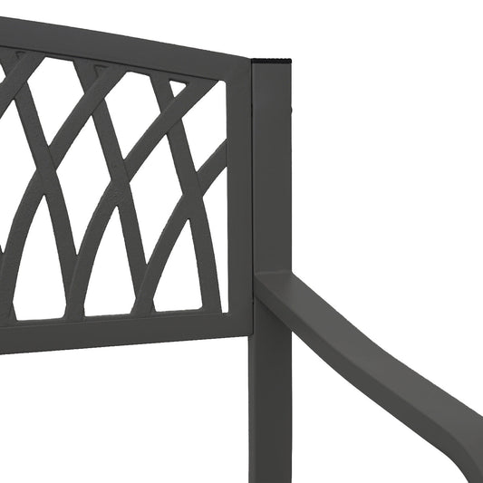 Cosmo Casa - Tuinbank - Parkbank - Staal - Zwart