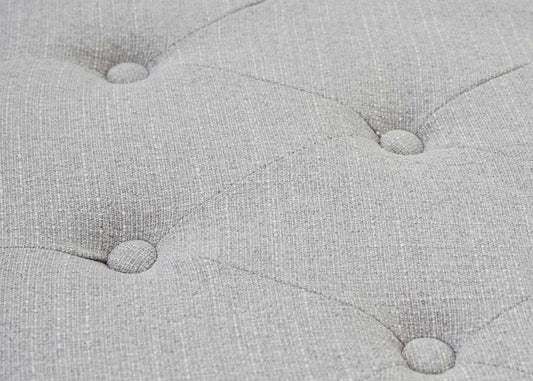 Cosmo Casa - Voetenbank - Voetenbank - Textiel - Grijs - 39×77×47 cm