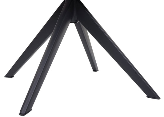 Cosmo Casa - Set van 6 Eetkamerstoelen - Stoffen draaistoelen met armleuningen - Metaal en Stoftextiel - Bruin