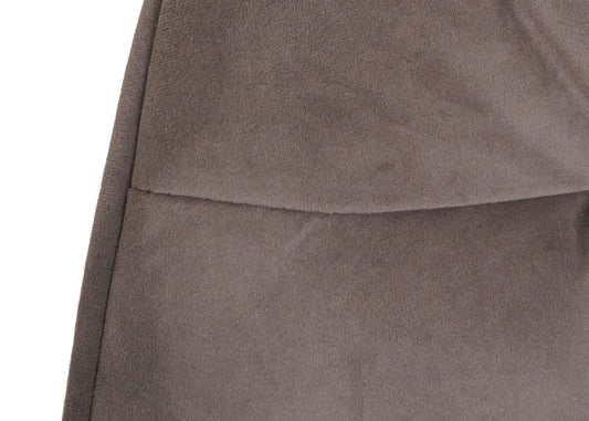 Cosmo Casa - Set van 6 Eetkamerstoelen - Stoffen draaistoelen met armleuningen - Metaal en Stoftextiel - Bruin