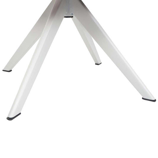 Cosmo Casa - Set van 6 Eetkamerstoelen - Stoffen draaistoelen met armleuning - Stoftextiel - Donkergrijs