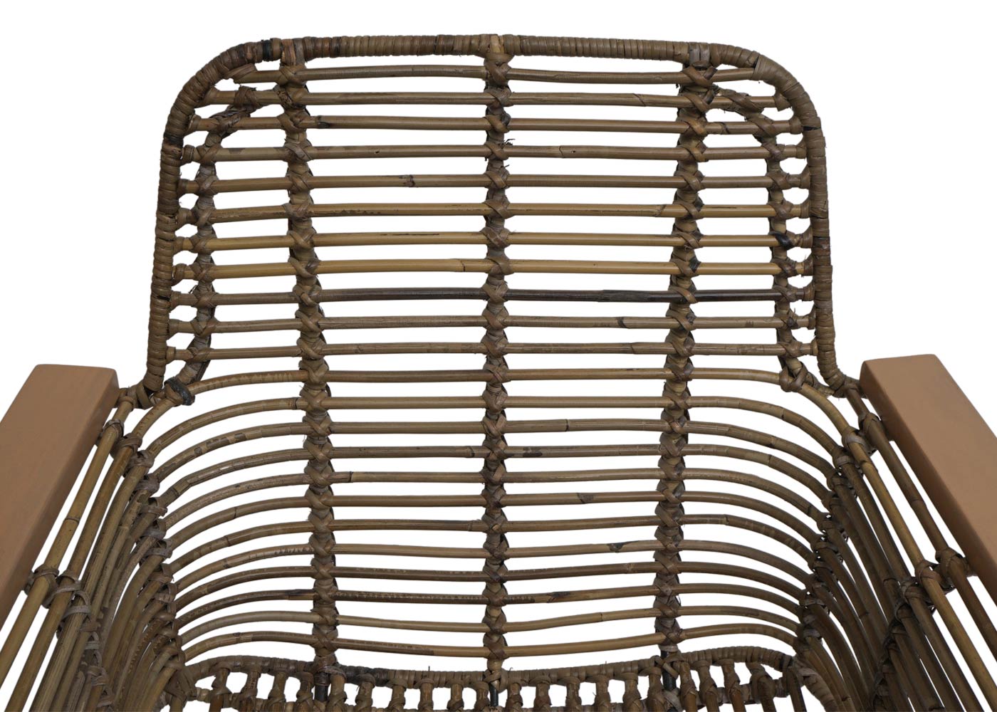 Cosmo Casa - Set van 6 Eetkamerstoelen - Rotan - Rotan & Metaal - Naturel