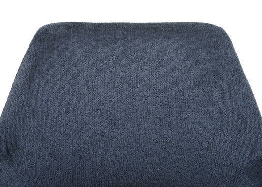 Cosmo Casa - Set van 6 Eetkamerstoelen - Keukenstoelen met Armleuning - Draaibaar met Automatische Positie - Metaaltextiel - Donkergrijs