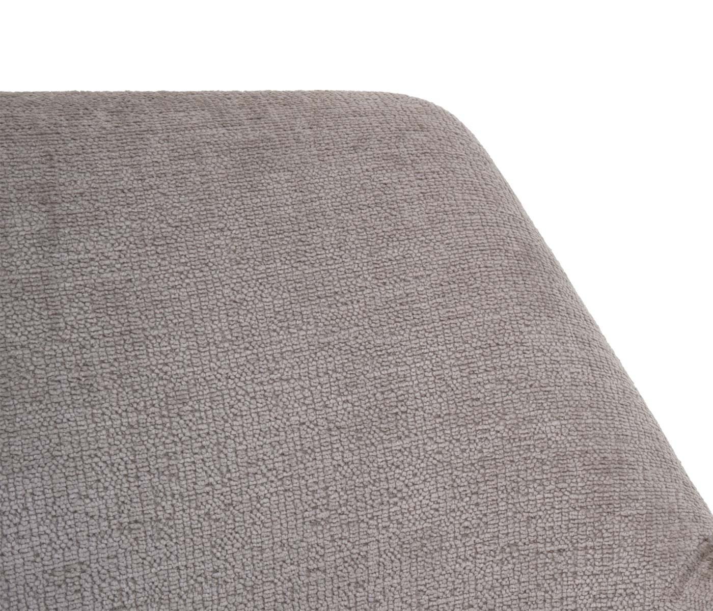 Cosmo Casa - Set van 6 Eetkamerstoelen - Keukenstoelen met Armleuning - Draaibaar met Automatische Positie - Metaaltextiel - Taupe