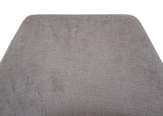 Cosmo Casa - Set van 6 Eetkamerstoelen - Keukenstoelen met Armleuning - Draaibaar met Automatische Positie - Metaaltextiel - Taupe