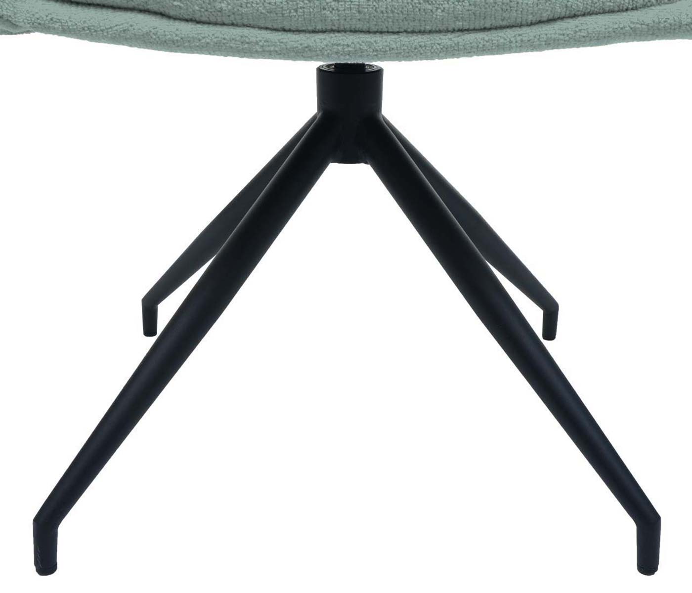 Cosmo Casa - Set van 6 Eetkamerstoelen - Keukenstoelen met Armleuning - Draaibaar met Automatische Positie - Metaaltextiel - Grijsblauw