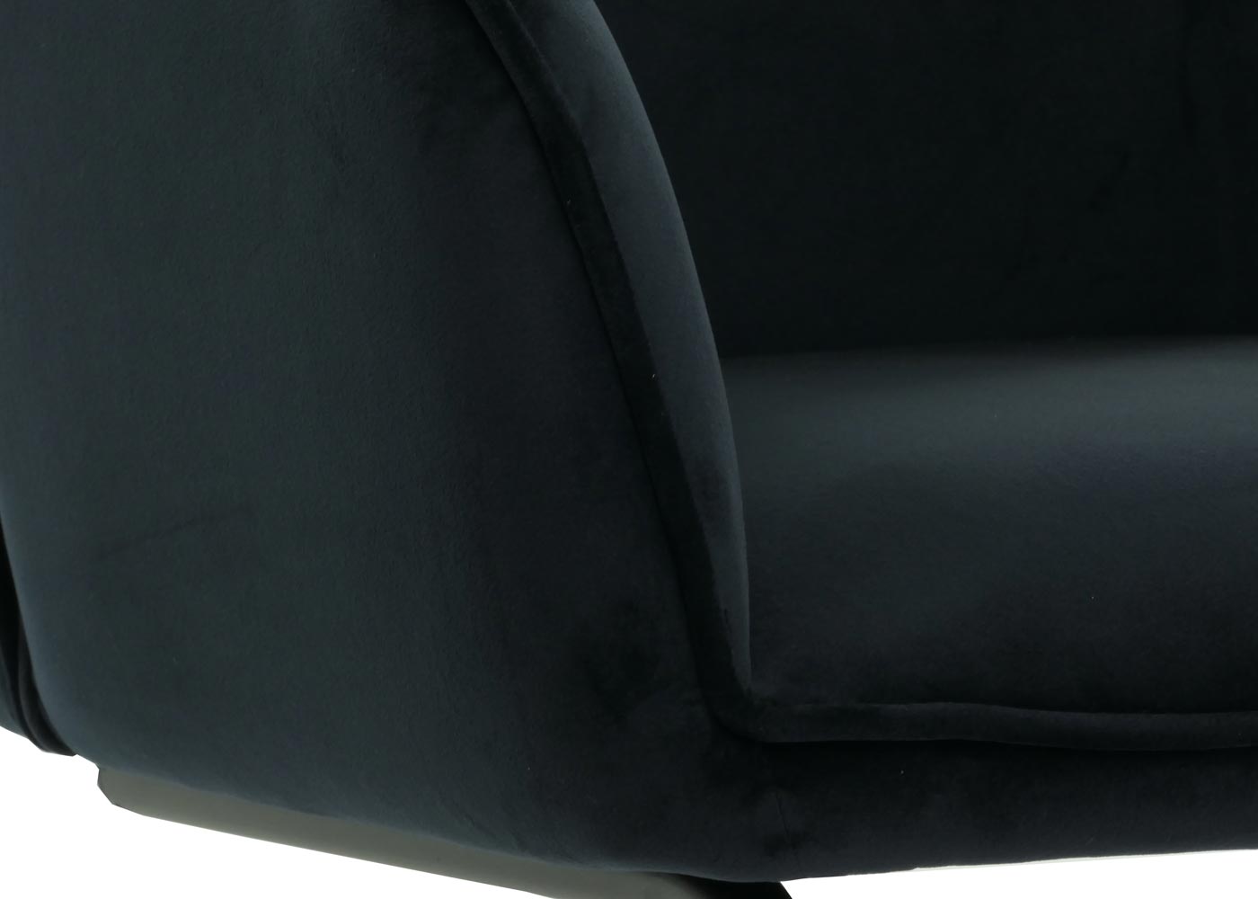 Cosmo Casa - Set van 6 Sledestoelen - Eetkamerstoelen - Keukenstoelen - Textiel - Antracietblauw