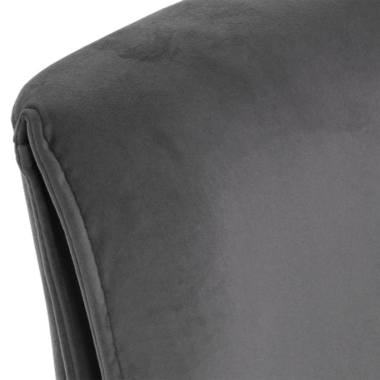 Cosmo Casa - Set van 6 Sledestoelen - Textiel - Donkergrijs