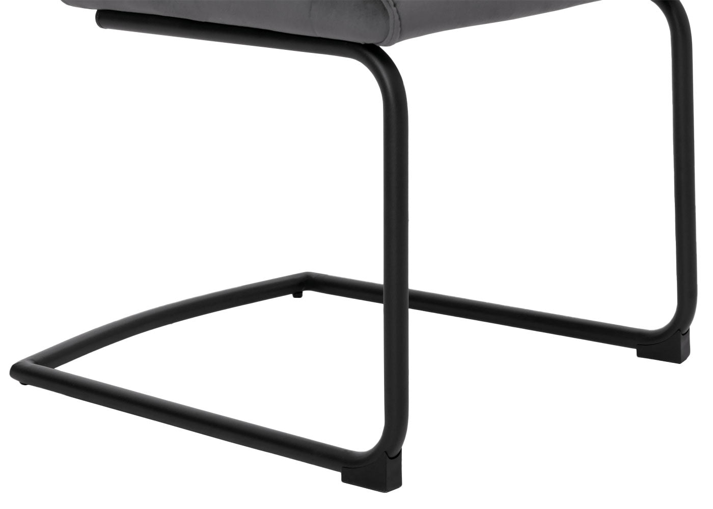 Cosmo Casa - Set van 6 Sledestoelen - Textiel - Donkergrijs