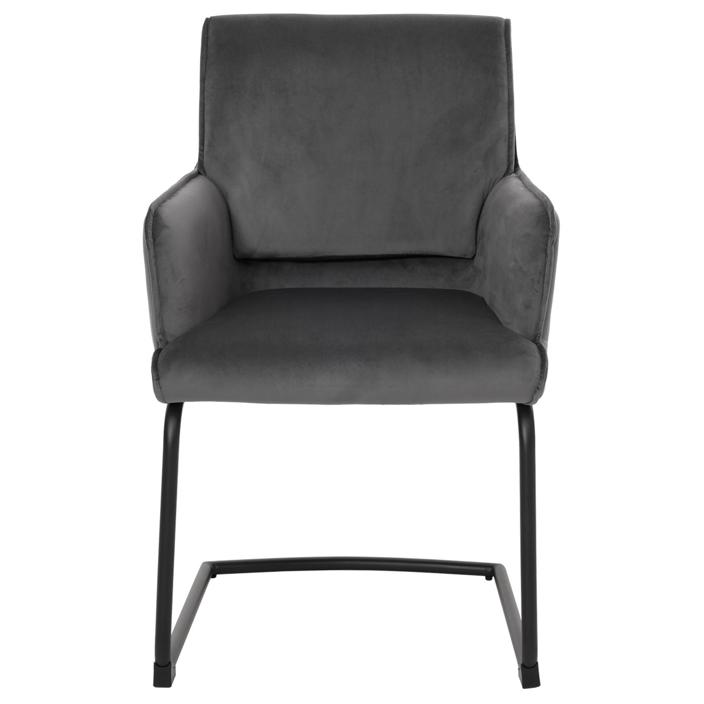 Cosmo Casa - Set van 6 Sledestoelen - Textiel - Donkergrijs