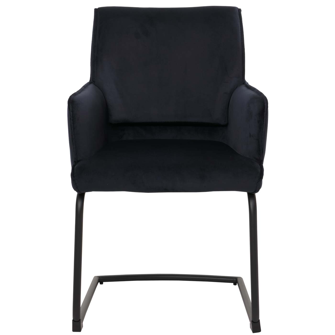 Cosmo Casa - Set van 6 Sledestoelen - Textiel - Antracietblauw