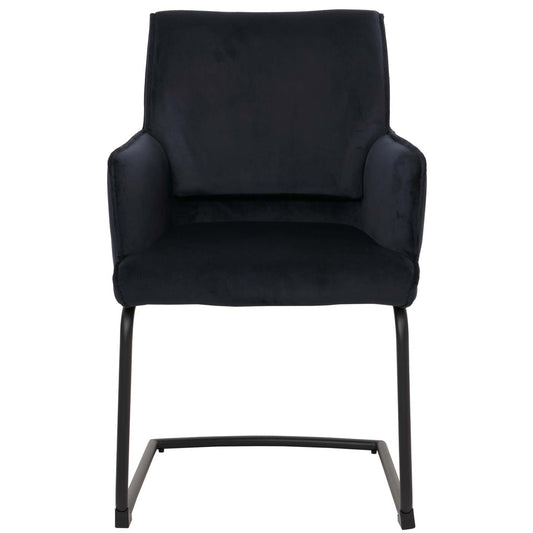 Cosmo Casa - Set van 6 Sledestoelen - Textiel - Antracietblauw