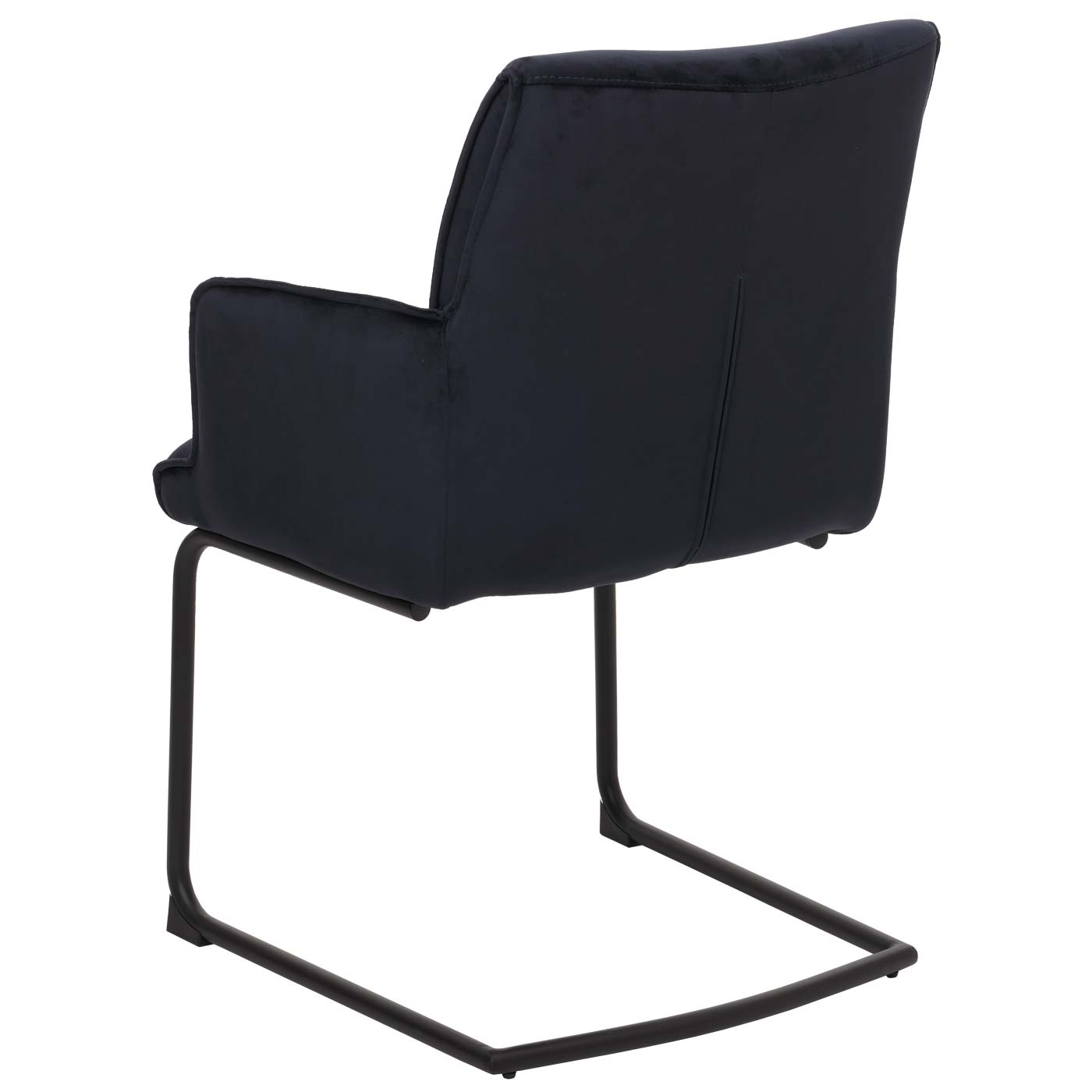 Cosmo Casa - Set van 6 Sledestoelen - Textiel - Antracietblauw