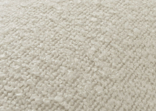 Cosmo Casa - Set van 6 Eetkamerstoelen - Keukenstoelen - Draaibaar - Automatische Positionering - Bouclé Stof - Crèmewit