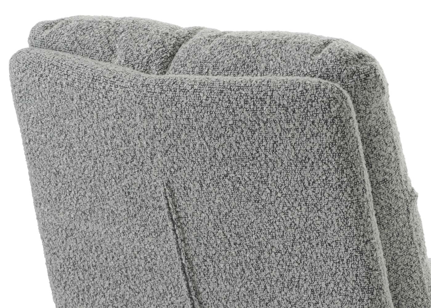 Cosmo Casa - Set van 6 Eetkamerstoelen - Keukenstoelen - Draaibaar - Automatische Positionering - Bouclé Stof - Lichtgrijs