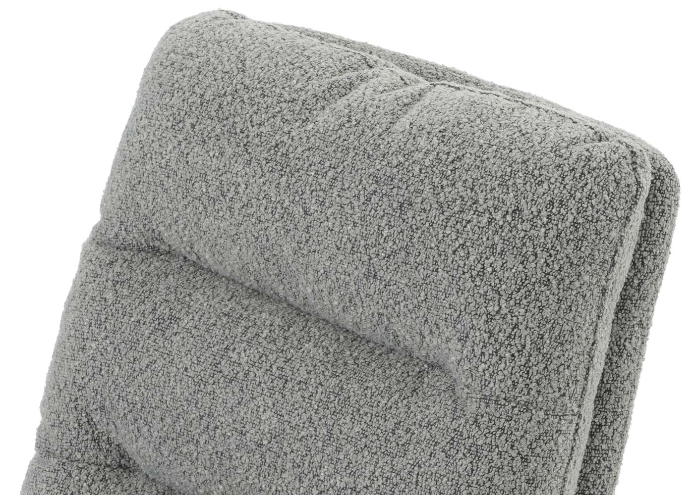 Cosmo Casa - Set van 6 Eetkamerstoelen - Keukenstoelen - Draaibaar - Automatische Positionering - Bouclé Stof - Lichtgrijs