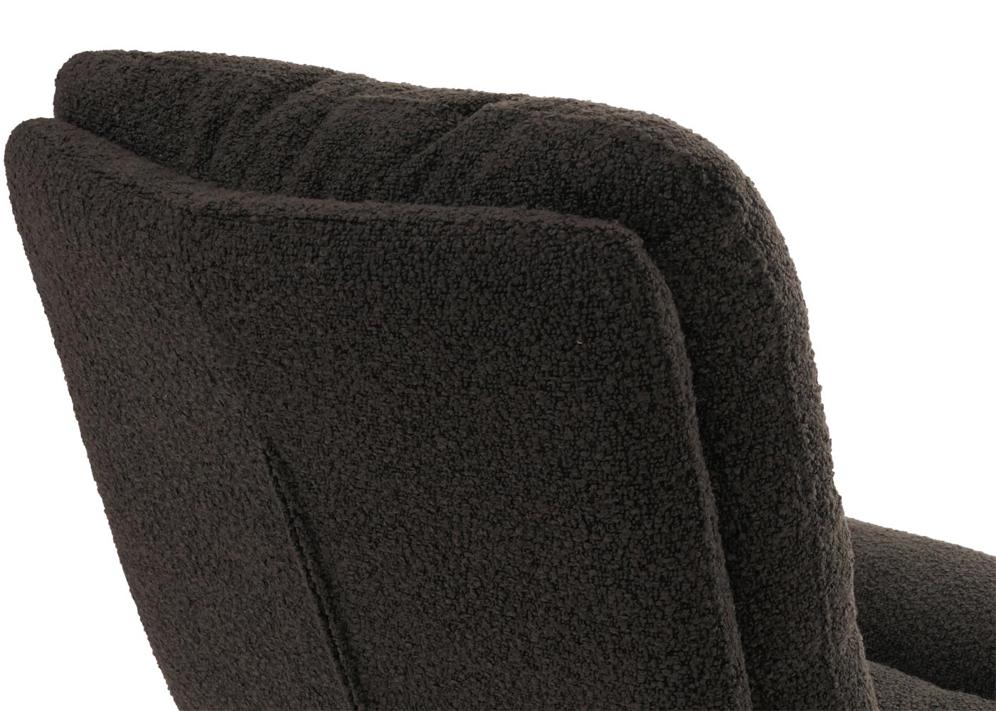 Cosmo Casa - Set van 6 Eetkamerstoelen - Draaibaar Auto-positie - Bouclé Stof - Donkergrijs