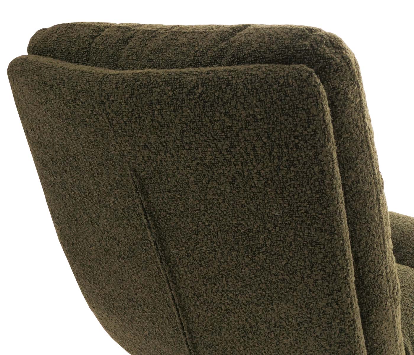 Cosmo Casa - Set van 6 Eetkamerstoelen - Draaibaar Auto-positie - Bouclé Stof - Groen