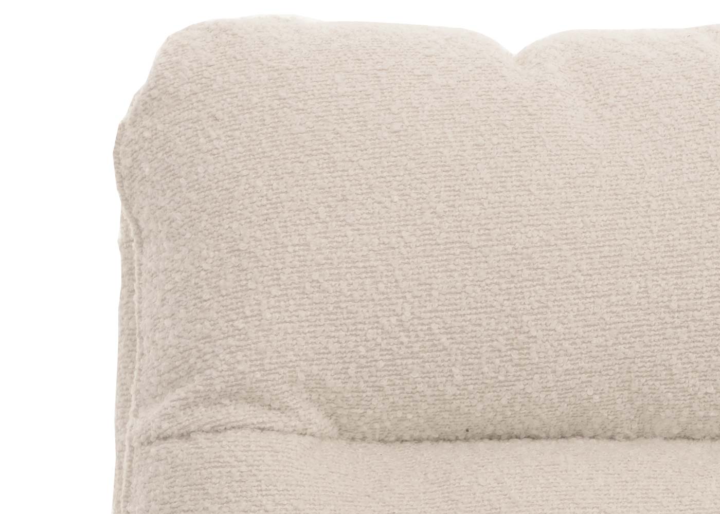 Cosmo Casa - Set van 6 Eetkamerstoelen - Draaibaar Auto-positie - Bouclé Stof - Crèmewit