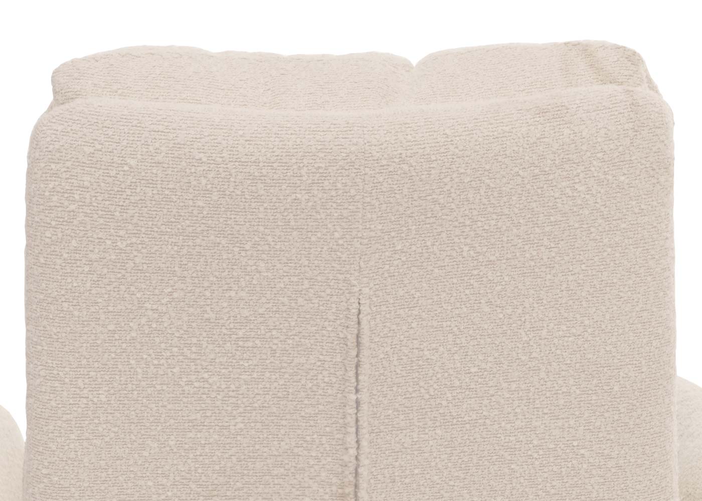 Cosmo Casa - Set van 6 Eetkamerstoelen - Draaibaar Auto-positie - Bouclé Stof - Crèmewit