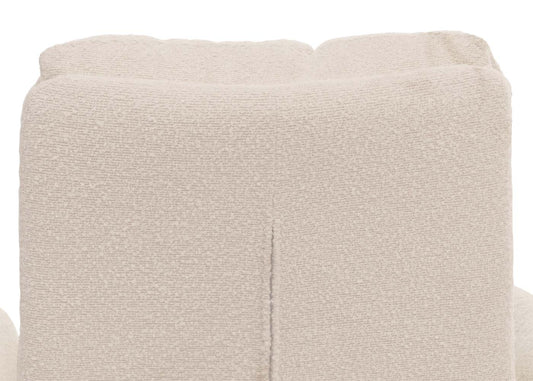 Cosmo Casa - Set van 6 Eetkamerstoelen - Draaibaar Auto-positie - Bouclé Stof - Crèmewit