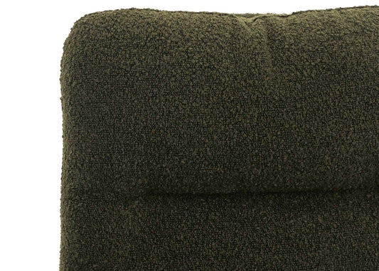 Cosmo Casa - Set van 6 Eetkamerstoelen - Draaibaar Auto-positie - Bouclé Stof - Groen