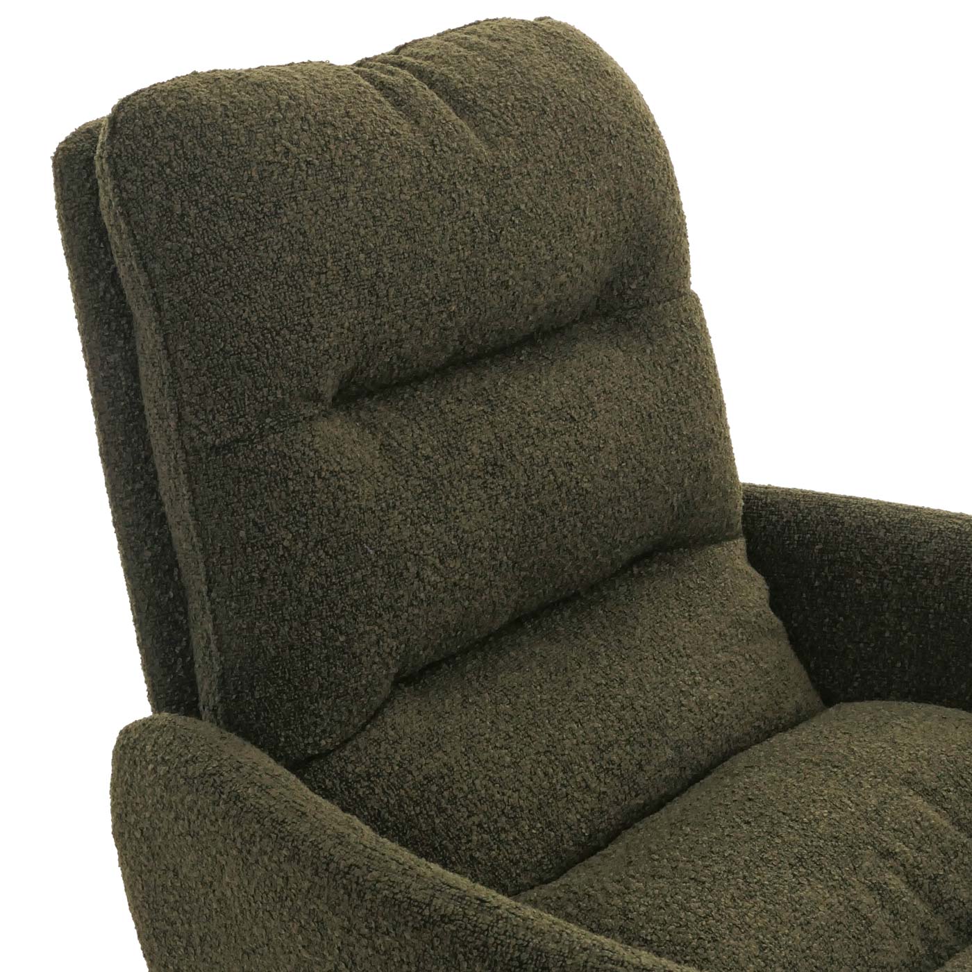Cosmo Casa - Set van 6 Eetkamerstoelen - Draaibaar Auto-positie - Bouclé Stof - Groen