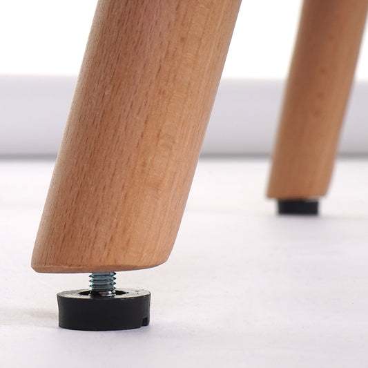 Cosmo Casa - Set van 6 Eetkamerstoelen - Keukenstoelen - Gestoffeerde Stoelen - Hout - Stoftextiel Chenille - 465gm - FSC - Donkergrijs