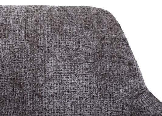 Cosmo Casa - Set van 6 Eetkamerstoelen - Keukenstoelen - Gestoffeerde Stoelen - Hout - Stoftextiel Chenille - 465gm - FSC - Bruin